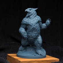 bear negozio creatura mostro tavolo dnd Owlbear 3d print model - Mito3D