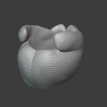 nel mezzo pentola pod guanti vaso centrale 3d print model - Mito3D
