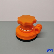adjustable suction cup sucker mount ring gopro spheres ventosa regolabile 3d print model - Mito3D