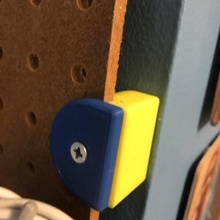 pegboard titulares canto 3d print model - Mito3D