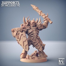 frostmetal clan orc - modular store dragons dungeons fantasy mini rpg miniature tabletop supports ogre wargame dnd ttrpg units artisan guild presupported supported 3d print model - Mito3D
