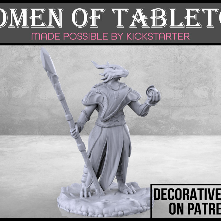 dragonborn sorcière dragon dragons donjons fantaisie femelle Jeu jeu mini rpg femme femmes miniature table dnd anima humanoïde sorcier 3D print model - Mito3D