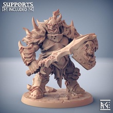 frostmetal clan ogre - modular store dragons dungeons fantasy mini miniatures orc rpg tabletop orcs supports wargame dnd ttrpg units artisan guild presupported supported 3d print model - Mito3D