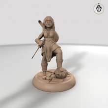 merrill bardo moneda fantasía miniatura mesa dagas taberna laúd mercenario 3d print model - Mito3D