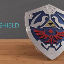 link hylian shield props cosplay escudo enlace 3d print model - Mito3D