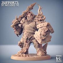 frostmetal clan ogre - modular store dragons dungeons fantasy mini orc rpg miniature tabletop orcs supports wargame dnd ttrpg artisan guild presupported supported 3d print model - Mito3D