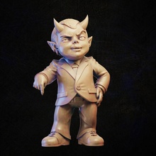 Teufel Baby Boss Geschäft Dämon Kind Miniatur Tischplatte imp 3d print model - Mito3D