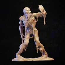 zombi balçık adam mağaza canavar sıvı minyatür masaüstü 3d print model - Mito3D