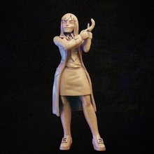 mad doctor sharky store female woman scientist genius miniature evil tabletop surgeon 3d print model - Mito3D