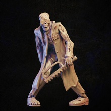 doctor zombie store mad undead scientist miniature tabletop virus surgeon cursed 3d print model - Mito3D