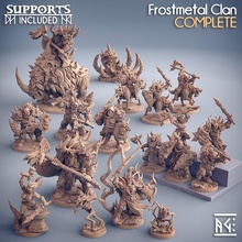 complete frostmetal clan presupported store dragons dungeons fantasy mini miniatures modular orc rpg tabletop orcs supports ogre dnd bundle ttrpg artisan guild presupported supported weaponsmith