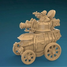 anão Móvel artilharia fantasia tanque tampo mesa jogo guerra Medfan 3d print model - Mito3D