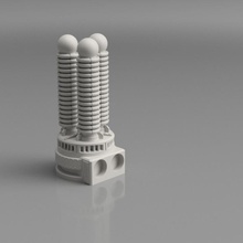 modular Rohre Spule Turm Tischplatte Landschaft 3d print model - Mito3D