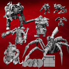 dwarf bundle pre-supported mount mechanical aids store fantasy robot warrior tabletop crossbow bot d&d dnd mehanical 3d print model - Mito3D