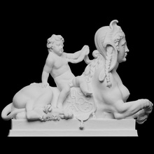 sphinx putto scan sculpture 3dprintable 3d print model - Mito3D