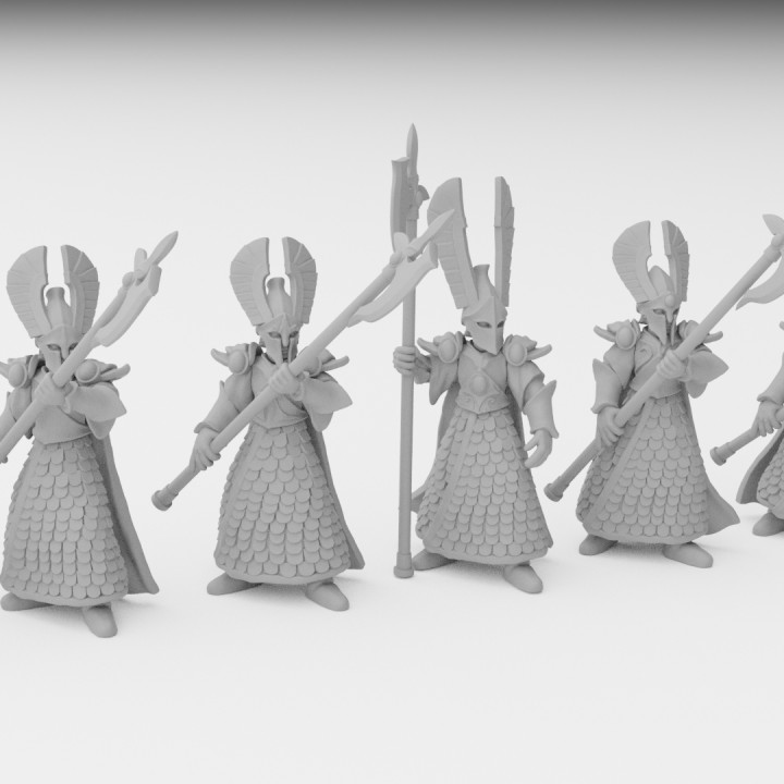 fénix Guardia elfo miniaturas 28mm modular Tienda duende fantasía martillo guerra miniatura juego mesa elfos dnd Kingsofwar aos kow 3D print model - Mito3D