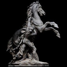 jinete maria theresia platz escanear escultura caballo viena 3dprintable Austria cc0 3d print model - Mito3D