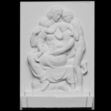 nest mother children scan sculpture vienna 3dprintable relief austria 3d print model - Mito3D