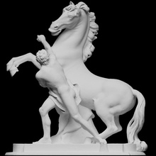horse statue belvedere palace scan sculpture vienna 3dprintable austria 3d print model - Mito3D