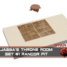 jabba 39 s taht oda hınç çukur Ayarlamak 1 minyatürler sci fi Yıldız Savaşları 3dprinting masa oyunları grup diyorama blender Saray mandaloryalı Bandai jabbathehutt Jabba geri dönüş massassiorder 3d print model - Mito3D