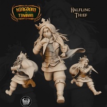 halfling ladro negozio miniatura tavolo 28mm dnd 35mm 32mm 5e dndminiature halflingthief 3d print model - Mito3D