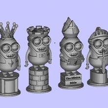 minion chess set toys & games 3d print model - Mito3D