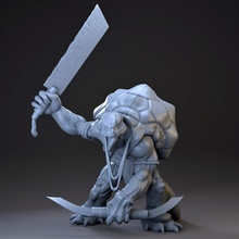 turtle land guard dnd pathfinder tortle dungeonanddragons miniaturepainting 3d print model - Mito3D