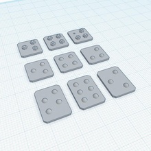mounting plate tinkercad 3d print model - Mito3D