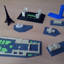 modeller 10 anıtlar Paris mimari Sanat kültür Rahatlama dokunsal tarih batiment cit görme engelli kör Bassevision köpek dgr hareket özerklik 3d print model - Mito3D