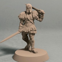 realm eros champion pose 2 miniature stl file ancient dragons dungeons fantasy rpg soldier sword wargaming tabletop ttrpg 3d print model - Mito3D