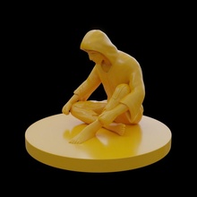 beggar hungry poor 3d print model - Mito3D