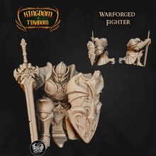 warforged fighter toys & games miniature tabletopminiature dnd 5e dndminiature warforgedfighter 3d print model - Mito3D
