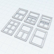 ventanas americano Inicio sesión edificios tinkercad 3d print model - Mito3D