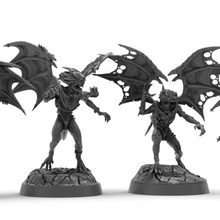harpagos fury demon multi model builder toys & games wings magic rage bases demons lust rot furies 3d print model - Mito3D