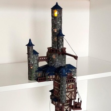 torre vigilancia edificio fantasía estante d dnd constructor ciudades herrero 3d print model - Mito3D