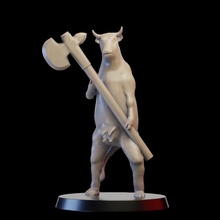 killercow animal cow monster miniature tabletop 3d print model - Mito3D