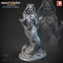 temptation dryad toys & games dragons dungeons elf forest hero model warhammer miniature age tabletop dnd 9th sigmar pahtfinder 3d print model - Mito3D