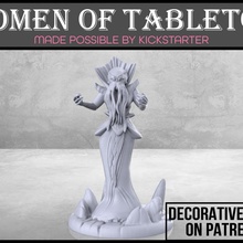 cthulian cultist dragons dungeons fantasy female game gaming mini rpg woman women miniature cult tabletop cthulhu dnd humanoid 3d print model - Mito3D