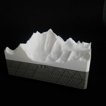 mount everest magnetic box container terrain mountain tallest elevation 3d print model - Mito3D