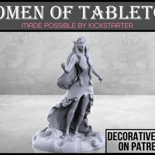 nymph dungeons fantasy female forest game gaming girl mini rpg woman women miniature tabletop dnd dagons 3d print model - Mito3D