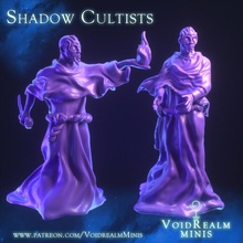 ombre cultistes jouets Jeux sombre masque prêtre cthulu culte vaudou acolyte Shadowfell 3d print model - Mito3D