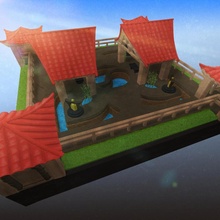 harmony garden fantasy terrain asia east spiritual 3d print model - Mito3D