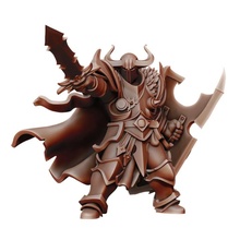 sangue cavaliere tavolo draghi dungeon fantasia warhammer guerriero miniatura caos dnd khorne 3d print model - Mito3D