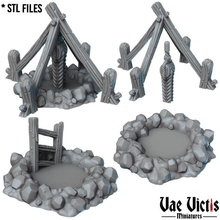ground holes toys & games fantasy rpg supportless tabletop hole dnd worker artisan sceneries 3d print model - Mito3D