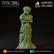 vampire spawn female 1 professionally pre-supported toys & games dragons dungeons fantasy miniatures scale miniature minis mistress creatures dnd 32mm curse strahd 3d print model - Mito3D