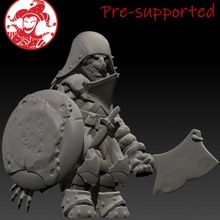 goblin marauder toys & games 3d stl dragons dungeons fantasy rpg warhammer tabletop minis d&d minatures goblins pre-supported 3d print model - Mito3D