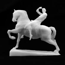 energia física jardins kensington londres scan diamante homem estátua bronze memorial cavalo mineiro figuras store physicalenergy 3d print model - Mito3D