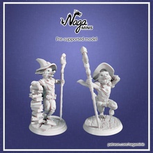 fox wizard male - presupported toys & games miniature tabletop dnd dungeonsandragons vulpin 3d print model - Mito3D