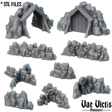walls toys & games fantasy modular rpg stone supportless tabletop dungeon dnd 3d print model - Mito3D