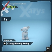 creepy teddy toys & games bear bomb 3d print model - Mito3D